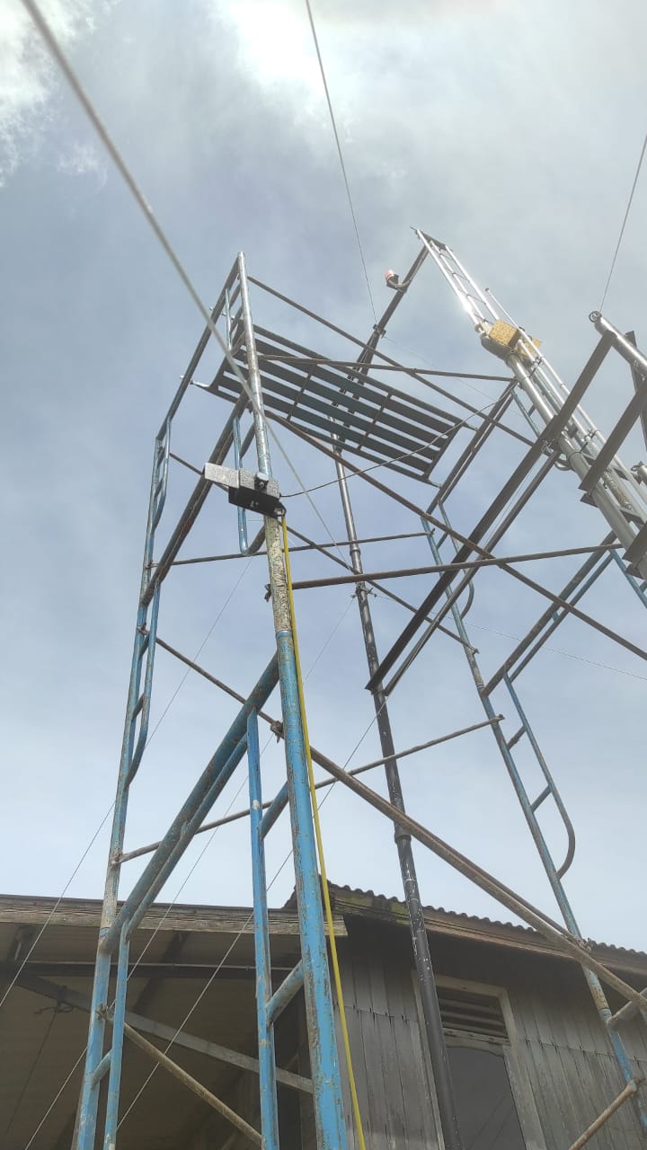 Ship overload detection system on the Mahakam Bridge